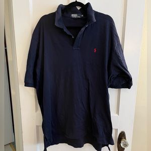Navy Ralph Lauren Polo Cotton Golf Shirt - Size XXL